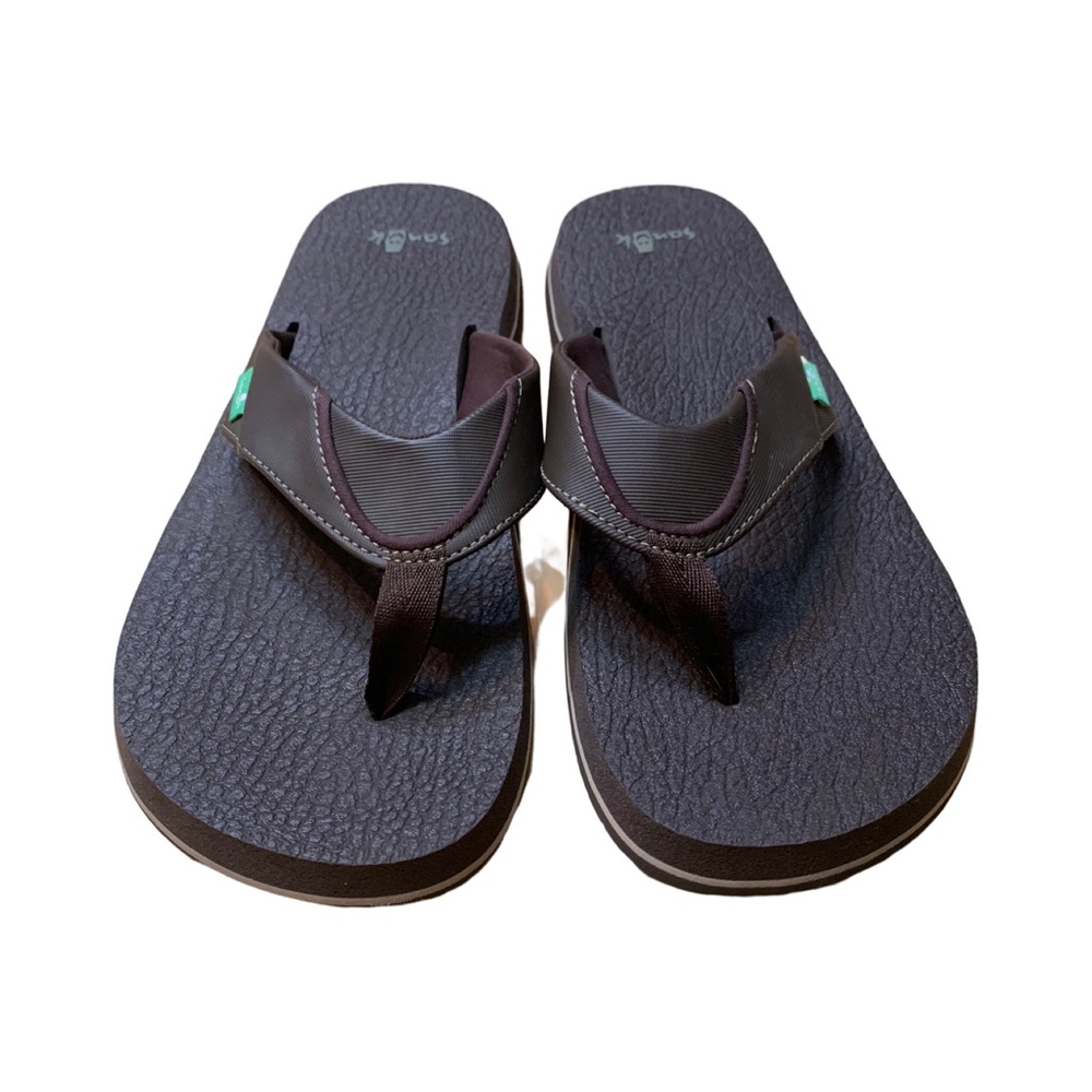 Mens Brown Sanuk Sandals Size 10